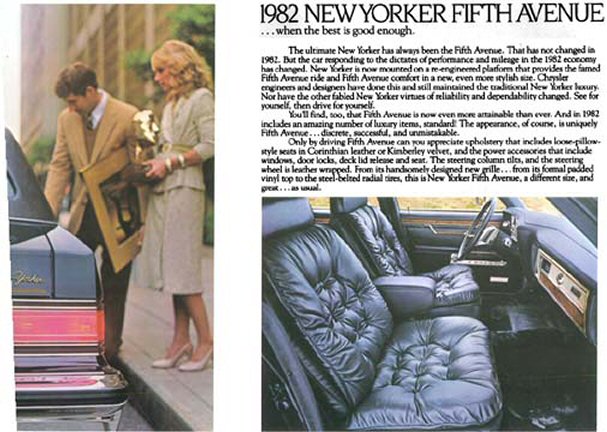 1982 Chrysler New Yorker Brochure Page 7